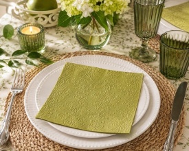 Șervețel decorativ mare de masă Elegance Green