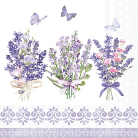 Șervețel decorativ mare de masă Lovely Lavender White - Img 2