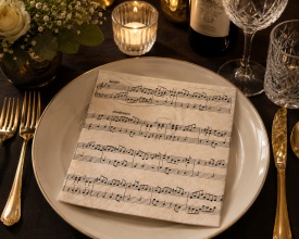 Șervețel decorativ mare de masă Sheet Music