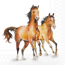 Șervețel decorativ mare de masă Wild Horses - Img 2
