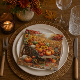 Șervețel decorativ mic Pumpkin Harvest