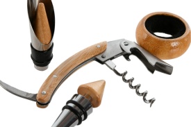 Set elegant cu accesorii pentru vin în cutie bambus - Img 4