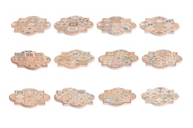 Suporturi elegant pentru pahare din ceramică model mediteranean - Img 2