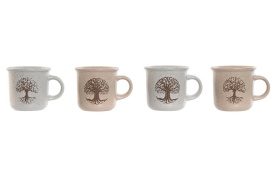Cană ceramică elegantă cu model Copacul Vieții 120 ml - Img 2