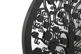 Decorațiune de perete metal cu oglindă Copacul Vieții negru - Img 2