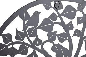 Decorațiune elegantă metalică de perete Copacul Vieții rotund alb sau negru - Img 3