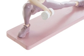 Figurină decorativă femeie fitness cu gantere - Img 3
