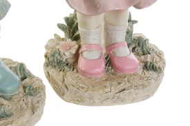 Figurine decorative cu umbrelă băiețel sau fetiță în decor romantic și delicat - Img 3