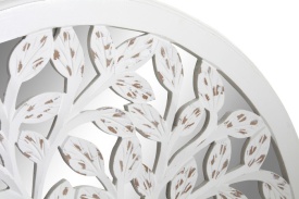 Oglindă decorativă rotundă albă din mdf decupat cu Copacul Vieții - Img 4