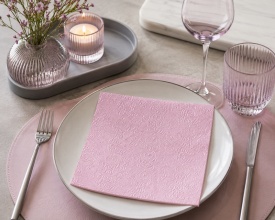 Șervețel decorativ mare de masă Elegance rose