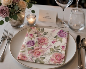 Șervețel decorativ mare de masă Josephine Roses