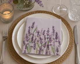 Șervețel decorativ mare de masă Lavender Shades Lila