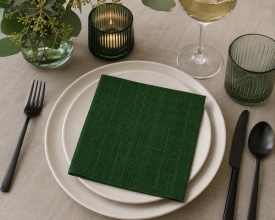 Șervețel decorativ mare de masă Scratch dark green