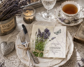 Șervețel decorativ mic de masă Bunch of Lavender