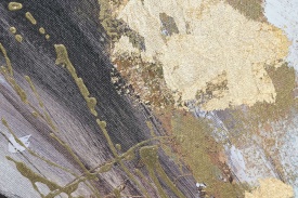 Tablou decorativ abstract în culori aurii și maro - Img 3