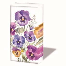 Batistă hârtie elegantă Pansies - Img 2
