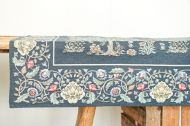 Față de masă elegantă goblen în stil William Morris fond albastru - Img 4