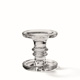 Suport lumânări sticlă gri Standing Candle Holder Big