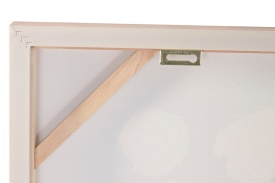 Tablou decorativ pictat manual cu flori elegante în vază tonuri bej - Img 4