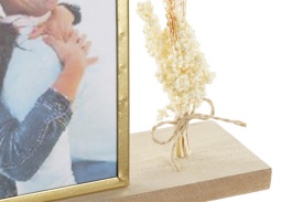 Ceas de masă decorativ cu ramă foto personalizabil - Img 3