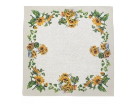 Față de masă Goblen cu Floarea-Soarelui și Ulcior 96x100 cm - Img 3