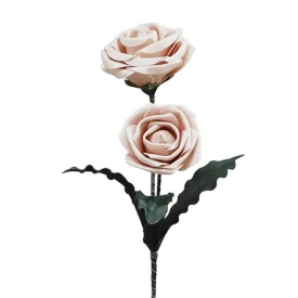 Floare elegantă decor de trandafiri culoare roz 61 cm