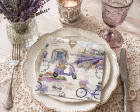 Șervețel decorativ mare de masă La Provence