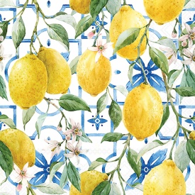 Șervețel decorativ mare de masă Mediterranean Lemons - Img 2