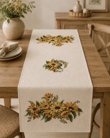 Traversă de masă Goblen cu Floarea-Soarelui 37x100 cm