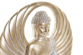 Decor elegant cu Buddha auriu cu suport negru - Img 2