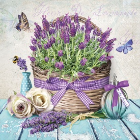 Șervețel decorativ mare de masă Fleur de Lavande - Img 2