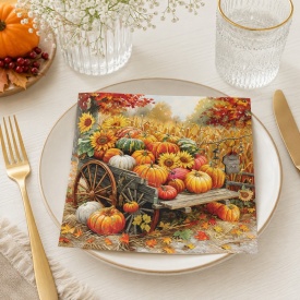 Șervețel decorativ mare Pumpkin Harvest