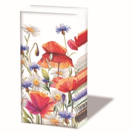 Batistă hârtie elegantă Poppies and cornflowers - Img 2