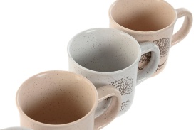 Cană ceramică elegantă cu model Copacul Vieții 330 ml - Img 3