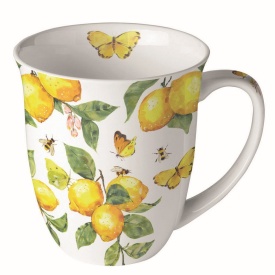 Cană porțelan Fresh Lemons White