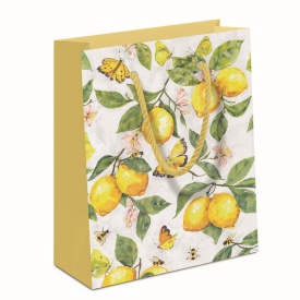 Pungă cadou Fresh Lemons White