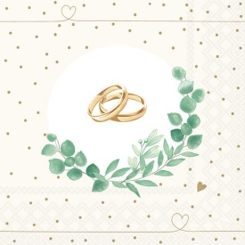 Șervețel decorativ mare de masă Wedding branch white - Img 2