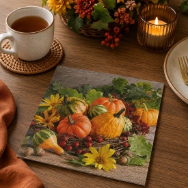 Șervețel decorativ mare Pumpkin Varieties