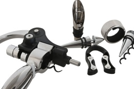 Set elegant cu accesorii pentru vin în cutie bambus - Img 3