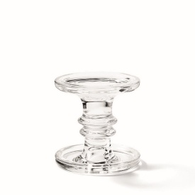 Suport lumânări sticlă transparent Standing Candle Holder Big