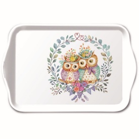 Tavă mică Owl couple in love