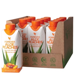 Forever Aloe Peaches 330 ml – Pack x 12 buc.