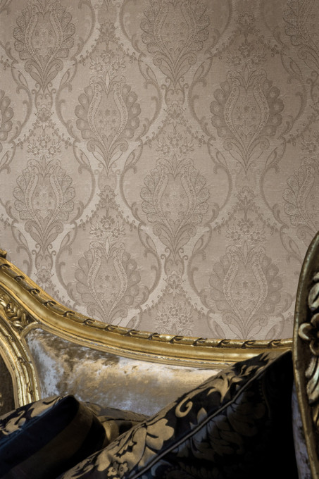 Tapet textil Calcutta Figaro - SERENADA CARAMELLO 610023