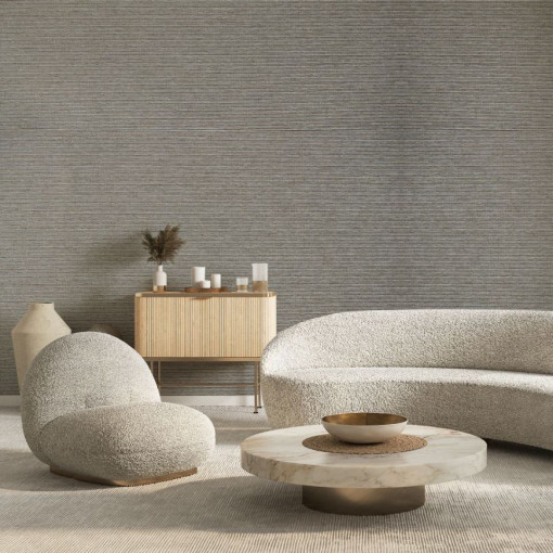 Tapet textil Calcutta Yugen - MANTECA SILVER 122021