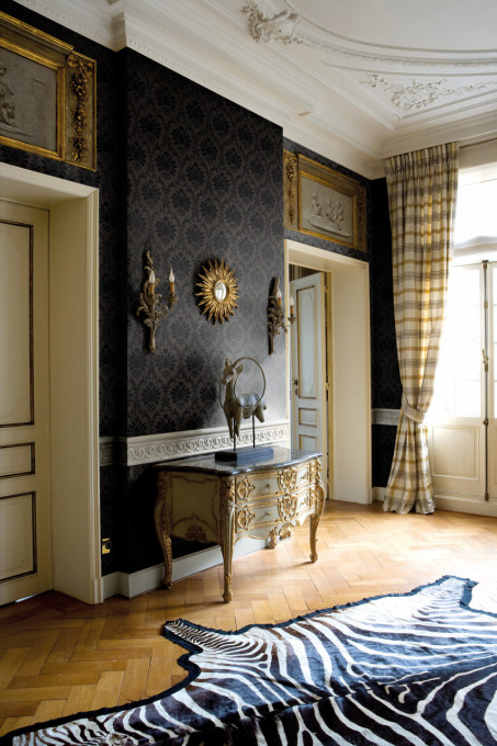 Tapet textil Calcutta Classico - LEDA ONYX 209021