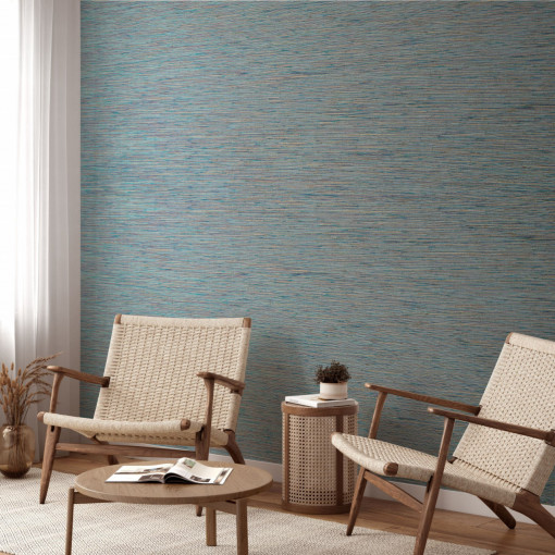 Tapet textil Calcutta Yugen - CHARACTER AQUA 122038