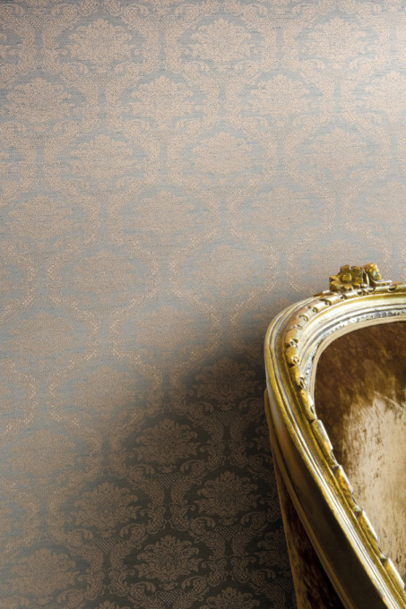 Tapet textil Calcutta Figaro - ROSINA BLU 610007