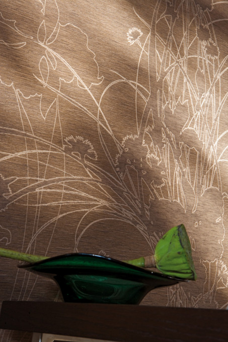 Tapet textil Calcutta Eden - MUSA TOBACCO 108012