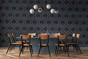 Tapet textil Calcutta Classico - LEDA ONYX 209021