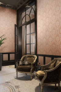 Tapet textil Calcutta Figaro - SEVILLA SALMONE 610006